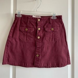 Maroon skirt